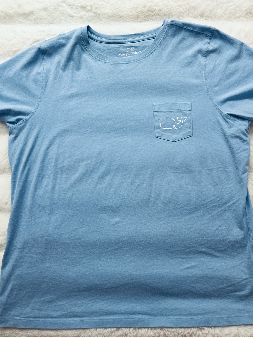 Vineyard Vines Sky Blue Logo Tee